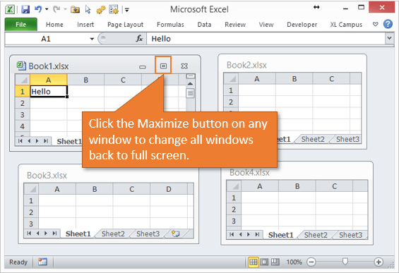 how do you open window in excel for mac